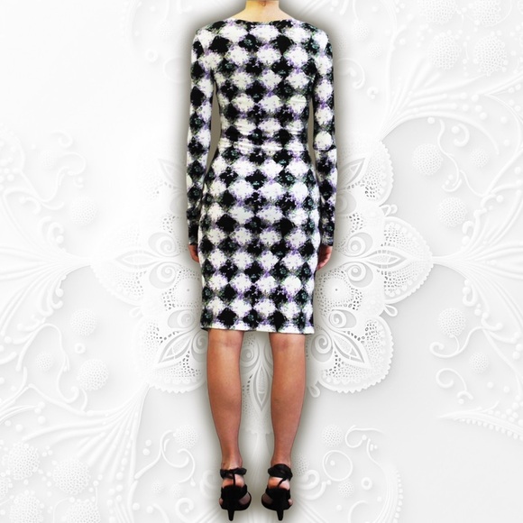 NWOT Preen By Thornton Bregazzi ‘Form’ Violet & Diamond Print Dress Size XS - Picture 3 of 15